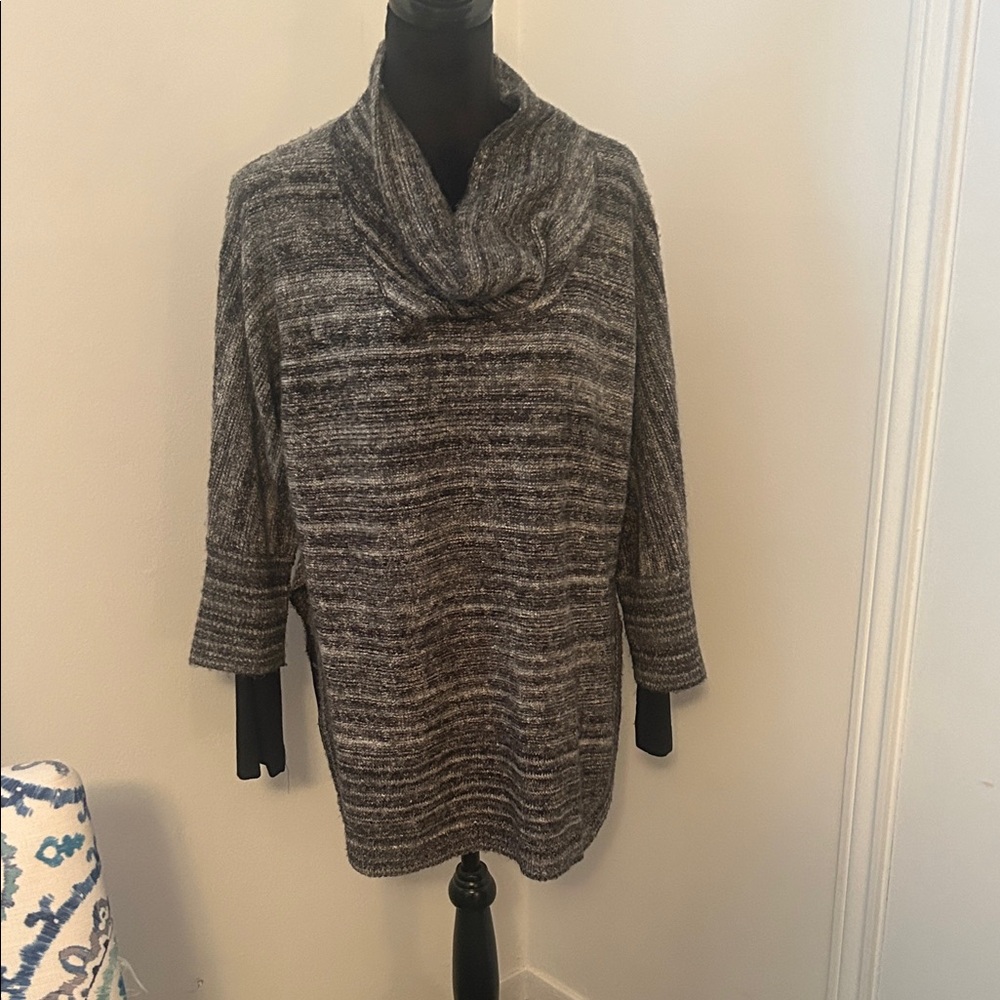 Cozy Multi Gray Cowl Neck. Its M/L